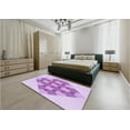 thumbnail image 4 of Ahgly Company Indoor Square Patterned Tyrian Purple Area Rugs, 7' Square, 4 of 6