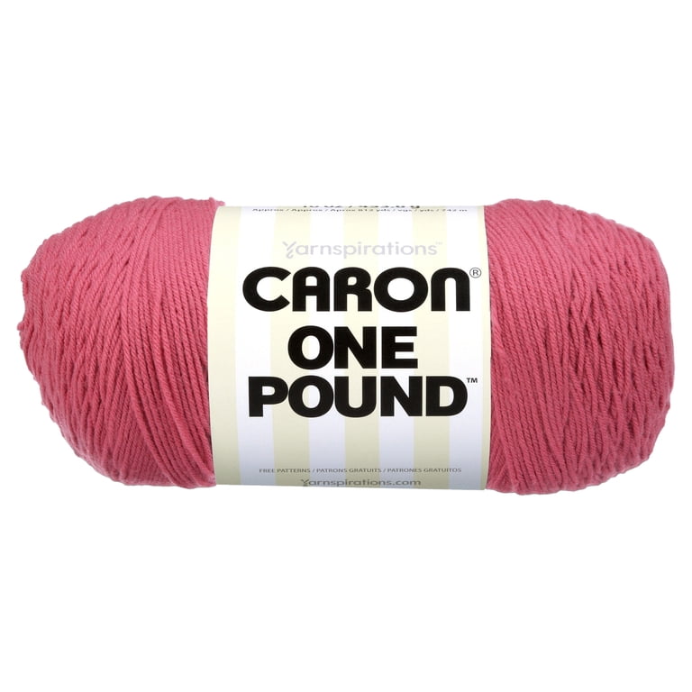 Caron, One Pound Yarn, Rose, Worsted Weight, 100% Acrylic