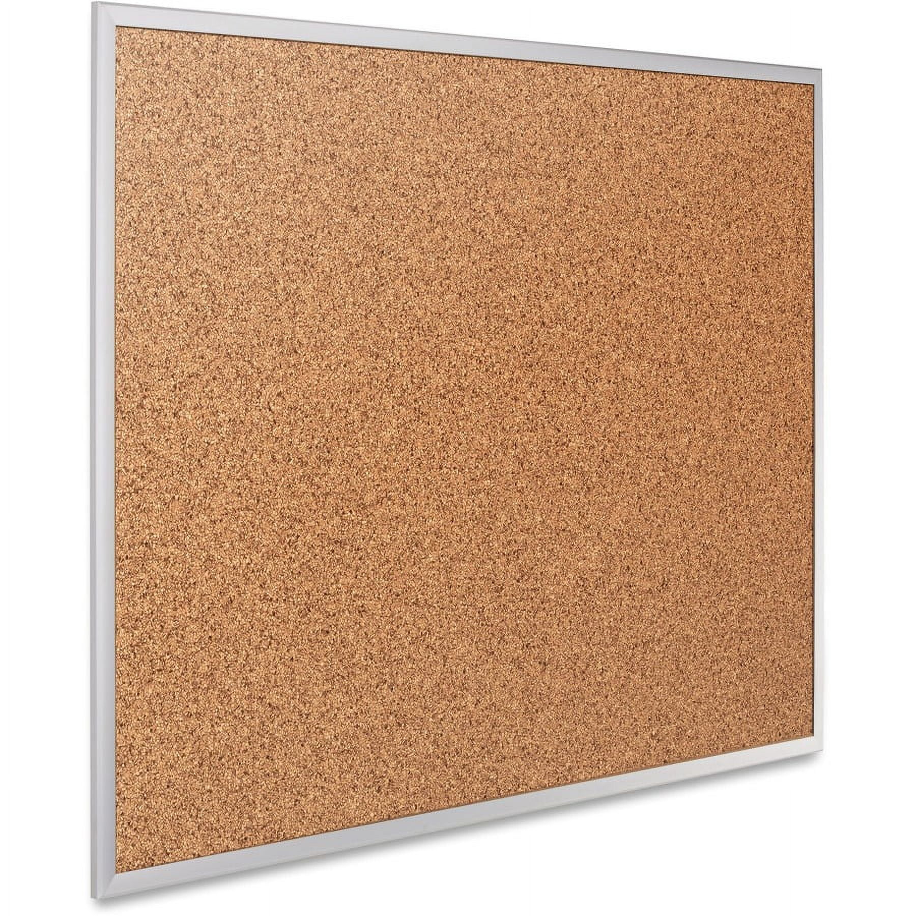 Quartet Classic Cork Bulletin Board 48 x 36 Silver Aluminum Frame - Cork Boards