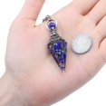 thumbnail image 4 of Chakra Pendule en Cristal Hexagonal Reiki Guérison Points de Cristal Pierre Précieuse Pendule pour Divination Épilation Wicca, 4 of 5