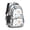 Mixed Breed Dog, variant on Puppy and Dog Paw Print Blue Backpack for School, Cute School Bag with Adjustable Shoulder Straps and Padded Back, 16.9"x12.6"x5.9"