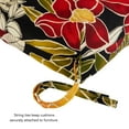 thumbnail image 3 of Aloha Black Floral 44 x 22 in. Outdoor High Back Chair Cushion (2-Pack) by Greendale Home Fashions, 3 of 9