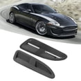 thumbnail image 1 of Bonnet Vent Cover, Hood Vent Trim Carbon Fiber Color 2pcs Easy Installation ABS  For Cars, 1 of 8