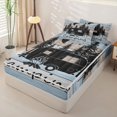 thumbnail image 2 of catabedysis Vintage Camping Zipper Full Size Comforter Sets with Fitted Sheet and 2 Pillowcases,Camper Moon Print Zipper Bedding Set For Boys,Multicolor,Navy Blue Reversible,4-Piece, 2 of 7