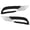 Black & Chrome, variant on For Buick Enclave 2013 14 15 16 2017 Fog Light Trim Driver Side | Front | Black and Chrome | Replacement For GM1038152 | 20983395
