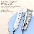 thumbnail image 6 of Dog Clippers for Grooming for Heavy Thick Hair Coats with Dog Paw Trimmer Nail Grinder for Grooming, Low Noise Rechargeable Cordless Dog Grooming Kit with Paw Trimmer Nail Grinder for Small Large Dog, 6 of 7