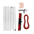 thumbnail image 2 of Water Fed Pole Kit Water Fed Brush Heavy Duty Large Size Portable Water Washing Extendable Cleaner Solar Panel Cleaning System 8m Pole Plus 50cm Water Brush, 2 of 12