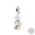 thumbnail image 1 of Abalorios de plata de ley 2023 para mujer y niña, cuentas colgantes compatibles con pulsera Pandora Original, collar, joyería artesanal, regalo, 100%, 1 of 4