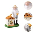 thumbnail image 6 of CoudarTitie Beekeeping Art Statue, Resin Figurine, Artwork, Ornament, Sculpture for Desktop, Spraying, 6 of 9