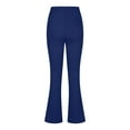 thumbnail image 3 of pbnbp Women's Pull On Knit Jeggings Solid Color High Waisted Comfy Flared Bootcut with Pockets Trousers, 3 of 4