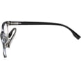 thumbnail image 4 of Eyekepper Classical Rectangular Frame Spring-Hinges Computer Glasses Readers Eyeglasses (Black-Transparent, +1.50), 4 of 7