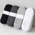 thumbnail image 5 of 5 pairs No Show Socks for Womens Size 6-9, Ultra Low Cut Liner Silk Breathable Socks Ice Feeling socks, Nonslip Liner Invisible Hidden Thin Socks, 5 of 6