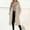 Khaki, variant on FDGIU 2025 Women's Wool Blend Pea Coat - Shawl Collar Midi Length Double Breasted Coat, Warm Winter Work & Casual Outerwear