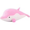thumbnail image 1 of Dolphin Stuffed Animal Plush Toys Soft Lovely Hugging Pillow Stuff Dolls Plushes For Children Girls Sleeping Cushion Gift Room Decor 51.1in Pink, 1 of 4