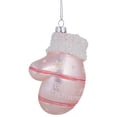 thumbnail image 4 of Northlight Baby's 1st Christmas Mitten Glass Ornament - 4" - Pink, 4 of 5
