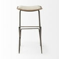 thumbnail image 4 of Mercana Katniss 30" Total Height Cream Fabric Seat Gold Metal Base Stool, 4 of 7