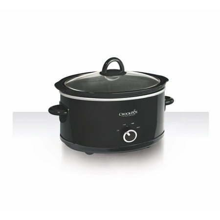 Crock-Pot 7-Quart Manual Slow Cooker, Black (Best Size Slow Cooker For Family Of 4)