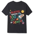 thumbnail image 4 of WERYOUNG Boy's T-Shirts 100 Days Of School Short Sleeve Crew Neck Letter Print Kids Fashion T Shirts Daily Wear Comfort Fit Tee Shirts Home Lounging Soft Cozy Top, 4 of 4