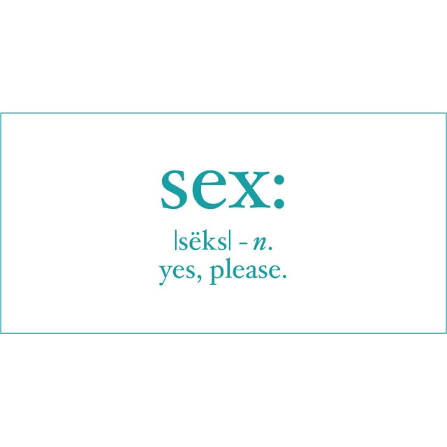 Sex, Yes Please Vinyl Decal - Small - Teal