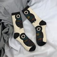 thumbnail image 5 of Rateoe Owl with Mandala for Women Casual Calf Socks - Cute Crew Socks - Thin Soft Above Ankle Socks Size 5-11, 5 of 6