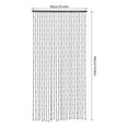 thumbnail image 2 of 90*180cm Black Natural Wooden Door Beaded Curtain Doorway Beads Front Door Decor Curtains with Round Bead Pendants, 2 of 19