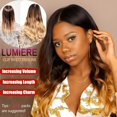 thumbnail image 3 of Extensiones de pelo con clip LUMIERE 1B/4/27 Ombre Body Wave, 120 g, 3 of 7