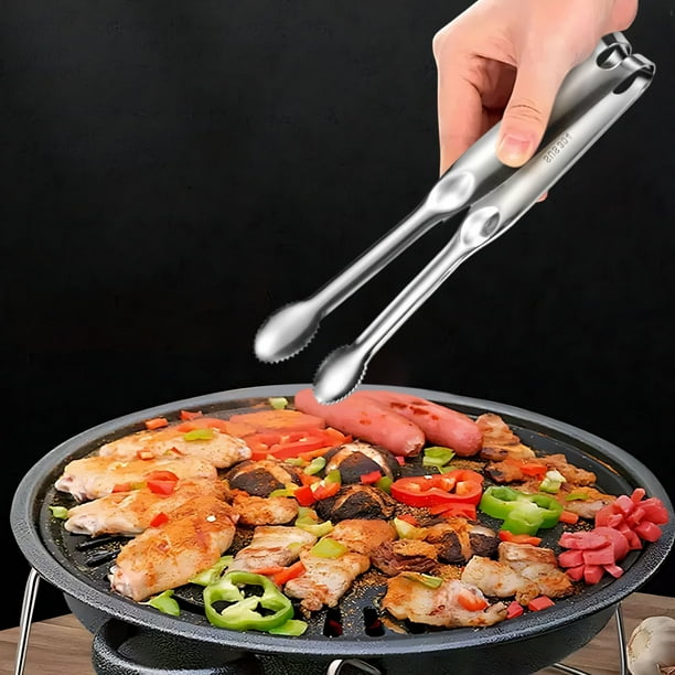 Pinzas de Acero Inoxidable Resistentes para Barbacoas, Parrillas, Horneado, Asado de Carne y Pan - Pinzas de Cocina