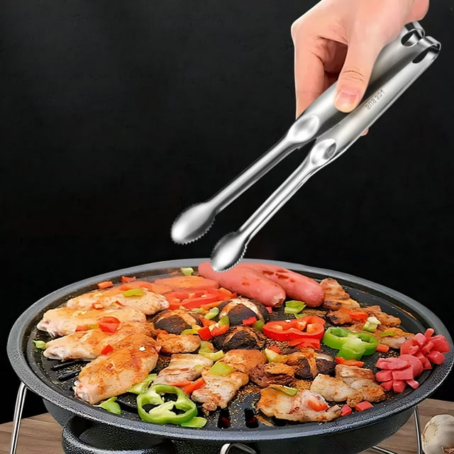Pinces Alimentaires en Acier Inoxydable Pinces de Barbecue d'Extérieur Pinces de Cuisson pour Pain Pinces pour Rôtir le Steak