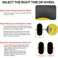 thumbnail image 6 of (2 Pack) WEIZE 15x6.00-6 Tubeless Tire and Wheel Assembly, Replacement Lawn Mower Front Tires, Compatible with John Deere Riding Mowers 100 and 300 Series, 3" Offset Hub, 3/4" or 5/8" or 1/2" Bushing, 6 of 7