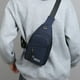 thumbnail image 4 of Bolso bandolera de pecho | Riñonera deportiva de tela Oxford resistente | Múltiples compartimentos con cremallera | Correa ajustable con ajuste seguro | Almacenamiento manos libres para correr,, 4 of 6