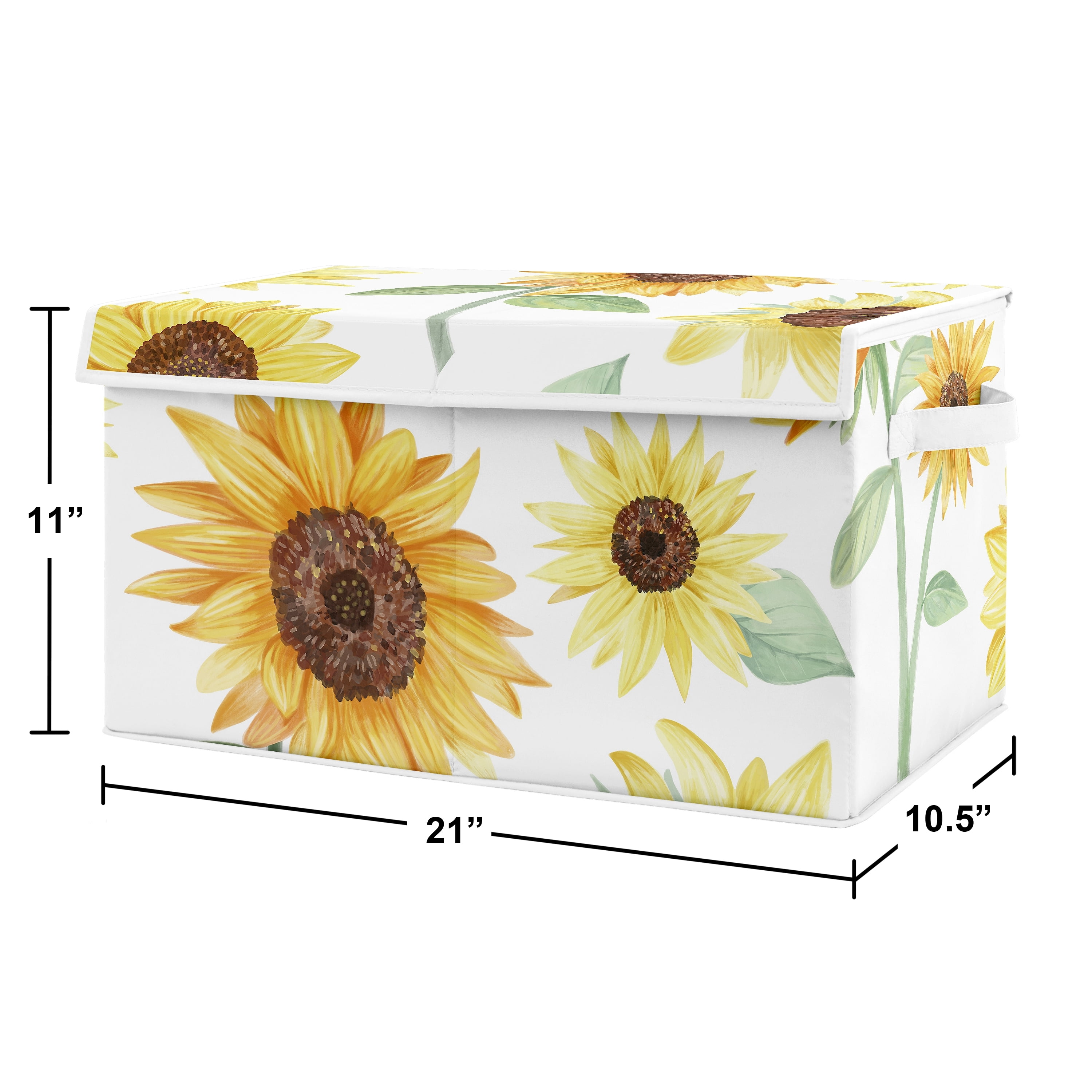 Sunflower Storage Fabric Toy Box by Sweet Jojo Designs
