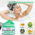 thumbnail image 6 of ikzee Coloring Hair Wax, Green - Hair Styling Clay Washable - Temporary Hair Dye - Hair Color Wax For Women Men Kids Party Cosplay, 6 of 9