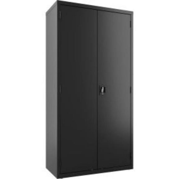 Hirsh Janitorial Metal Cabinet 18"D x 36"W x 72"H in Black