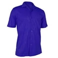 thumbnail image 1 of Monterey Club Men's Hallow Emboss Texture Camp Casual Golf Polo Shirt #1227, 1 of 2