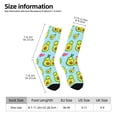 thumbnail image 2 of Balery Cartoon Avocado Calcetas Largas con Estampado para Hombre y Mujer – Suaves y Transpirables, Talla Única (US 5-11), 2 of 6