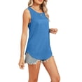 thumbnail image 3 of Women's Sleeveless Ribbed Knit Tank Top  Casual Loose Fit Crew Neck Shirt, 3 of 6