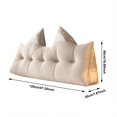 thumbnail image 2 of Soft Decorative Throw Pillow Polyester Fabric Comfortable Durable Easy Clean Versatile Use for Sofa Bedroom Living Room Home Decoration, 2 of 4
