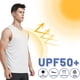 thumbnail image 4 of Camisetas deportivas sin mangas blancas para hombre, camisetas sin mangas para correr, camisetas sin mangas suaves y transpirables, 4 of 7