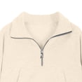 thumbnail image 5 of Boys and Girls Zip Up Hoodie Fashion Oversized Sweatshirt Jacket with Pockets 6-12 Months 12-24 Months 2T 3T 4T 5T 6T 7T 8T 9T Children Beige 11-12 Years, 5 of 7