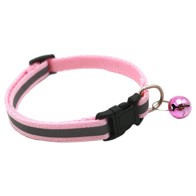 Nuevo 1 Uds.Collar luminoso para , collar de reflectante ajustable, resplandor de seguridad luminoso intermitente - Rosado Sunnimix Collar luminoso
