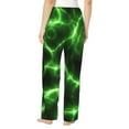 thumbnail image 3 of Daiia Green Lightning Women's Sleep Pant with Pockets and Drawstring,Pajama Pants-X-Large, 3 of 9