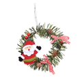 thumbnail image 4 of Guirnalda colgante para árbol de Navidad, adorno navideño, accesorios de , guirnalda de pared, Mini corona decorativa de Navidad, decoraciones navideñas Papá Noel BLESIY Mini corona navideña, 4 of 8