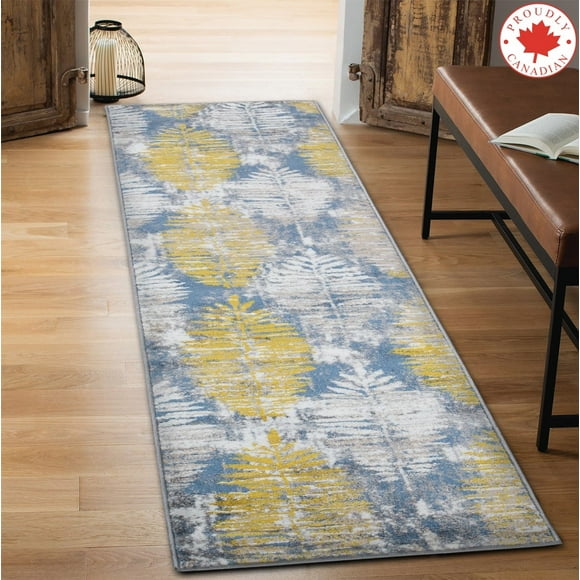 A2Z Paris 1941 Abstract Contemporary Distressed Leaf Floral Designer Stylish Soft Bedroom Dining Room Hallway Living Room | Area Rug Tapis Carpet (3x5 2x7 4x6 5x7 5x8 7x9 8x10)