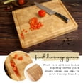 thumbnail image 6 of Cutting Board (17x13x1,5in) Wood Cutting Board, End Grain Cutting Board, Wooden Butcher Block, Chopping Board - Reversible Multipurpose For Kitchen with Juice Groove, Cracker Holder & Inner Handles., 6 of 8