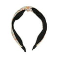 thumbnail image 4 of Unique Bargains 1 Pc Elegant Crossed Headbands for Women Orange Black, 4 of 6