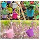 thumbnail image 4 of Macetas colgantes grandes, macetas colgantes decorativas para plantas de exterior, juego de macetas para balcón con gancho desmontable, humedad óptima del suelo, construcción de hierro duradera, 10, 4 of 5