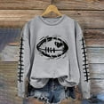 thumbnail image 4 of successthop Womens Football Sweatshirt Game Day Rugby Graphic Crewneck Long Sleeve Hoodie Pullover Sweatshirts Top, 4 of 4