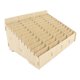 thumbnail image 4 of 48 Grid Wooden Desktop Storage Box Stable Synthetic Wood Multi Cell Phone Rack Display for School, 4 of 5