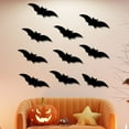 thumbnail image 6 of nvzhuang 10Pcs Halloween Wall Stickers Creative Removable Spiders/Bats Wall Decals for Home Office Party Decor, 6 of 8