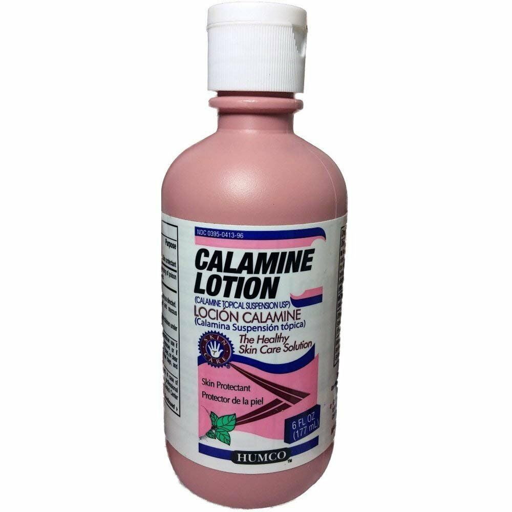 Humco Calamine Topical Analgesic Suspension Skin Protectant Lotion, 6Oz, 4-Pack